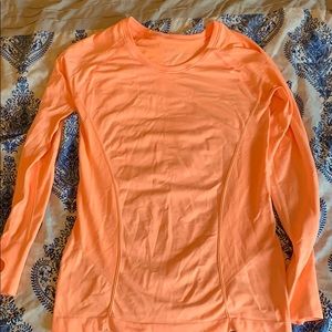 Zella Orange Sherbert Colored Long Sleeve Shirt